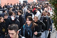 Arriv�e des visiteurs 