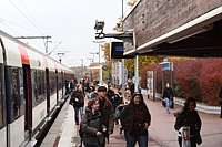 Descente du RER