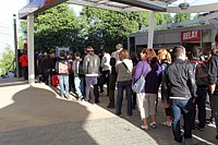 Un bout de la file d'attente