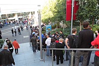 Un bout de la file d'attente ext&eacute;rieure