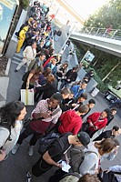 Un bout de la file d'attente ext&eacute;rieure