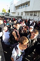 Un bout de la file d'attente ext&eacute;rieure